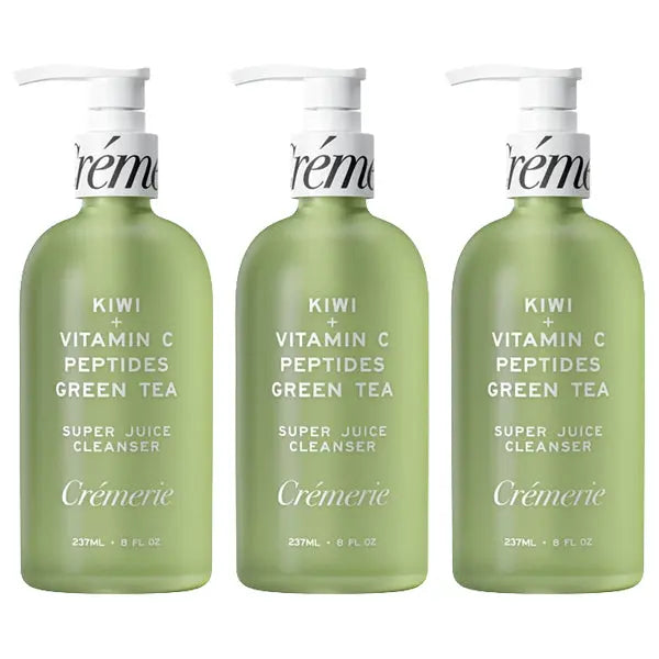 3 Pack - Cremerie Super Juice Kiwi + Vitamin C Facial Cleanser 8oz Cremerie